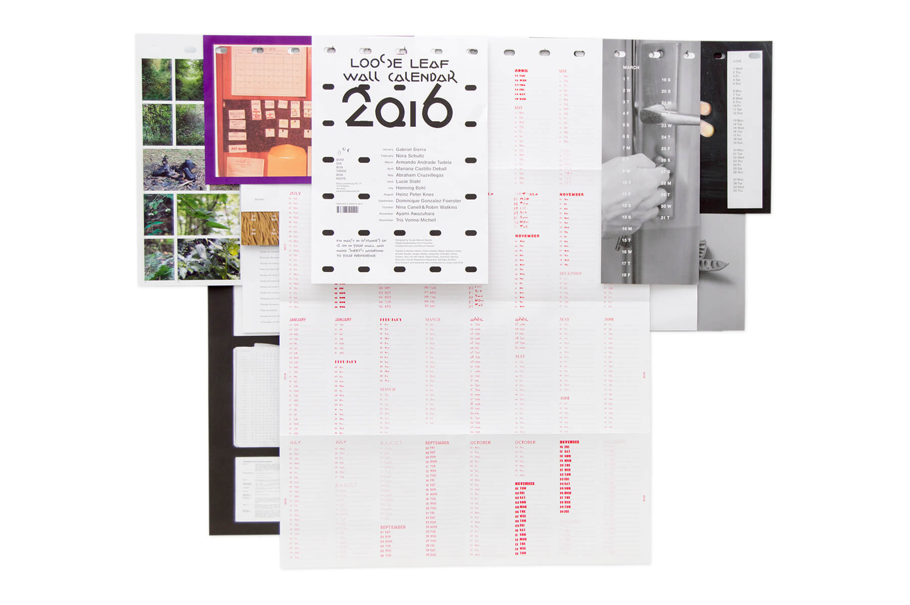 Loose Leaf Wall Calendar 16 Bom Dia Books